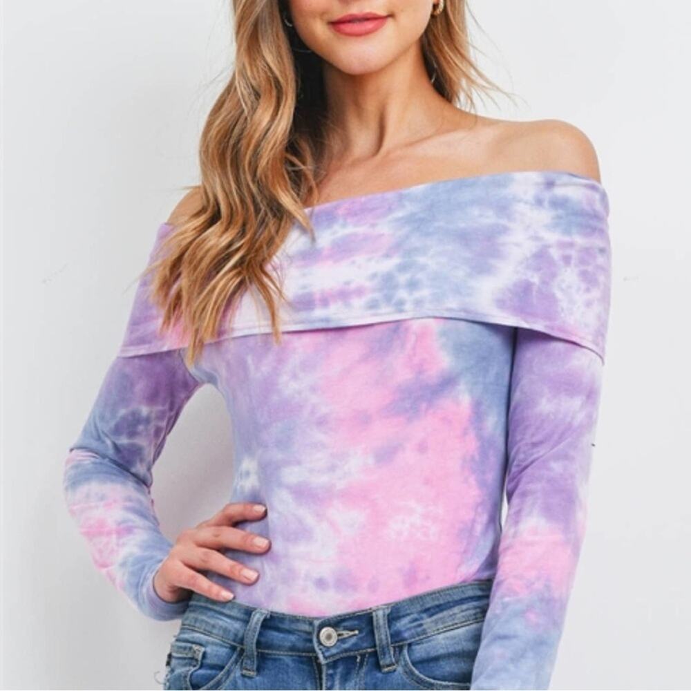 NWT Pink & Purple Barbie Tie Dye Bodysuit Size Small